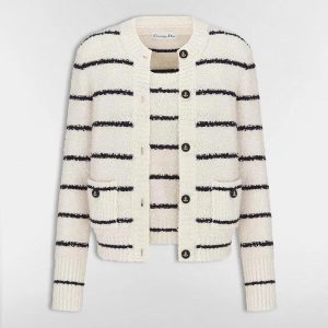 ATRA | Marinière Twinset Nữ – Cotton & Wool Bouclé Thanh Lịch